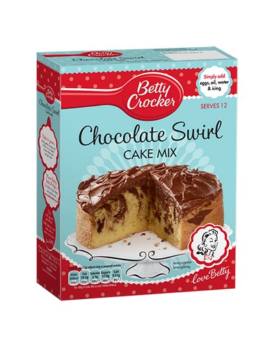 BETTY CROCKER CHOCOLATE SWIRL CAKE MIX 425 GRMS