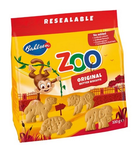 BAHLSEN ZOO BISCUITS 100 GRMS