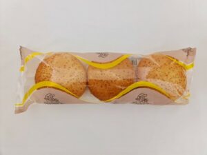 JESPERS PK BURGER 4"BUNS SEEDED X3 75 GRMS