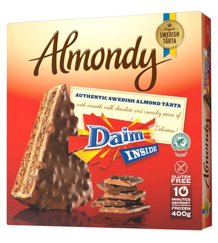 ALMONDY CAKE WITH DAIM 400 GRMS