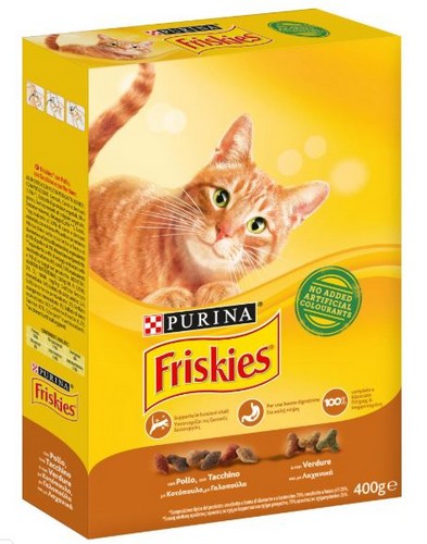 PURINA FRISKIES ADULT CHICK TURK OLIV 400 GRMS