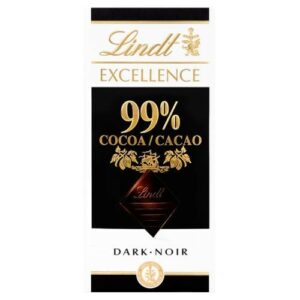LINDT EXCELLENCE 99% CACOA 100 GRMS