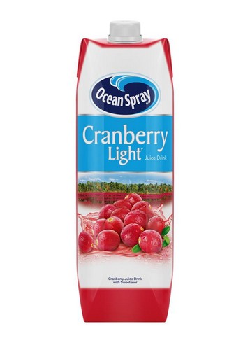 OCEAN SPRAY LIGHT CRANBERRY JUICE 1 LTR