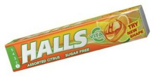 HALLS ASSORTED CITRUS SUGAR FREE 20X32 GRMS