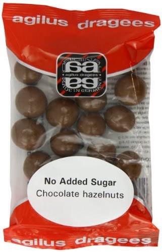 AGILUS DIAB CHOC HAZELNUTS 75 GRMS