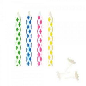 PAP STAR B/DAY MAGIC CANDLES 12 PCS.