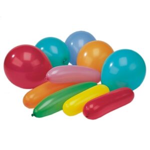 PAP STAR BALLOONS ASSORTED 10 PCS.