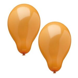 PAP STAR BALLOONS ORANGE 10 PCS.