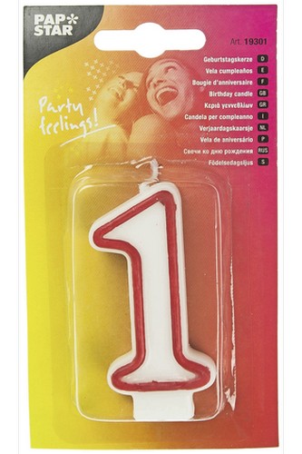 PAP STAR B/DAY #1 12 PCS.