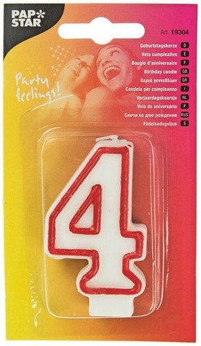 PAP STAR B.DAY #4 12 PCS.