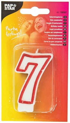 PAP STAR B/DAY #7 1 PCS.