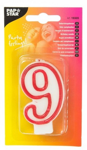 PAP STAR B/DAY #9 1 PCS.