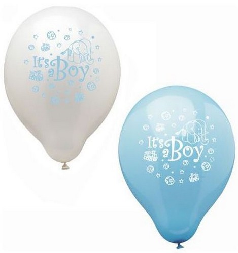 PAP STAR BALLOONS BOY 12 PCS.