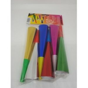 PAP STAR TRUMPETS METALLIC 6 PCS.