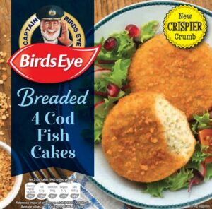 BIRDS EYE COD CAKES IN CRUNCH 198 GRMS