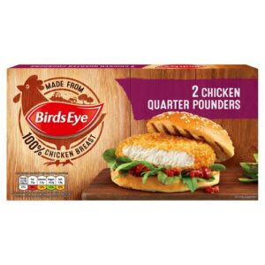 BIRDS EYE CHICKEN QUARTER POUNDERS 227 GRMS