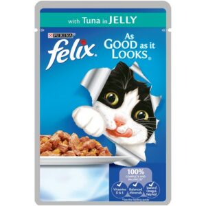 PURINA FELIX  AGAIL TUNA IN JELLY POU 100 GRMS