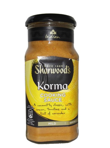 SHARWOODS KORMA COOKING SAUCE 420 GRMS