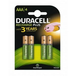 DURACELL RECHARGEABLE AA PLUS 4 PCS.
