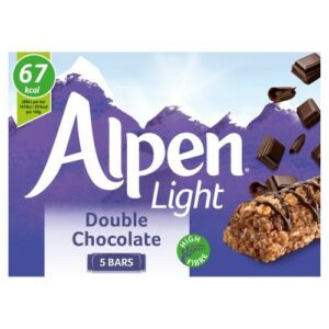 ALPEN LIGHT DOUBLE CHOCOLATE 5X19 GRMS