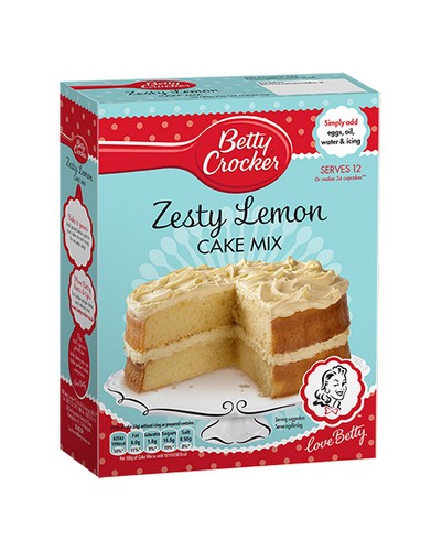 BETTY CROCKER ZESTY LEMON CAKE MIX 425 GRMS