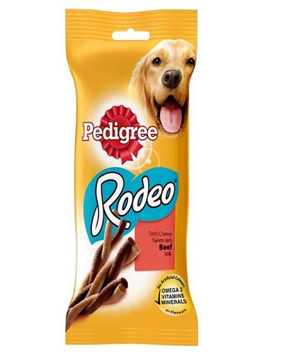PEDIGREE TREAT BEEF RODEO 4 PIECE 70 GRMS