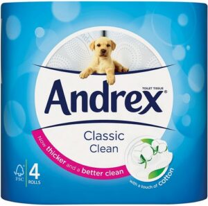 ANDREX TOILET TISSUES PURE CLASIC CLN 4 PCS.