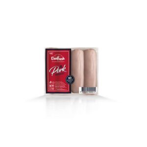 DEWFRESH PORK SAUSAGES X 8 454 GRMS