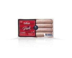 DEWFRESH PORK SAUSAGES X 16 454 GRMS