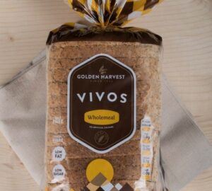 GOLDEN HARVEST VIVOS BROWN UNSALTED BREAD 450 GRMS