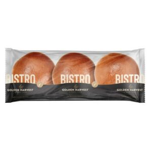 GOLDEN HARVEST BISTRO BRIOCHE BUNS 3 EACH