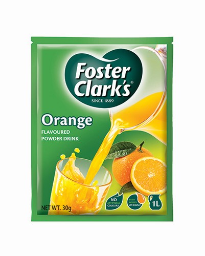 FOSTER CLARKS DRINK ORANGE 12X30 GRMS