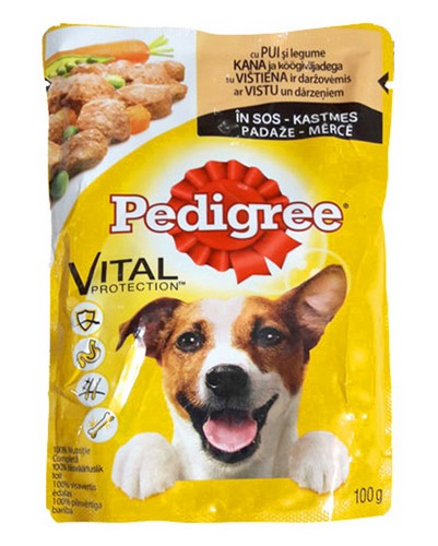PEDIGREE POUCH ADULT CHICKEN IN GRAVY 100 GRMS