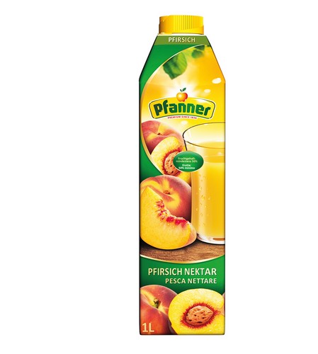 PFANNER PEACH NECTAR 50% 1 LTR