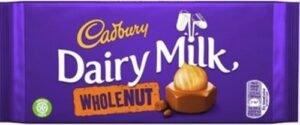 CADBURY DAIRY MILK WHOLE NUT 120 GRMS