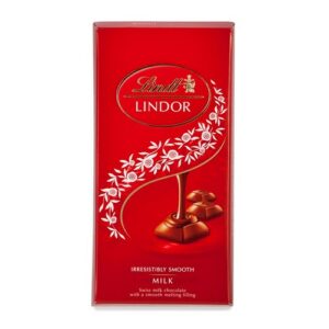 LINDT LINDOR SINGLES MILK BAR 100 GRMS