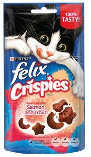 PURINA FELIX CRISPIES SALMON & TRUT 45 GRMS