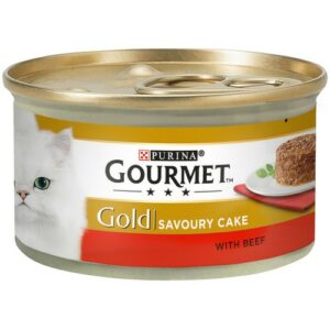 PURINA GOURMET GOLD SAVOURY CAKE BEEF 85 GRMS