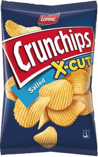 LORENZ CRUNCHIPS SALT X/CUT 150 GRMS