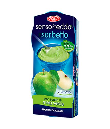 DOLFIN SENSO SORBETTO MELA VERDE 2X100 ML