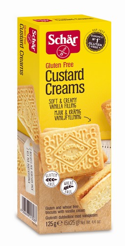DR SCHAR CUSTARD CREAMS 125 GRMS