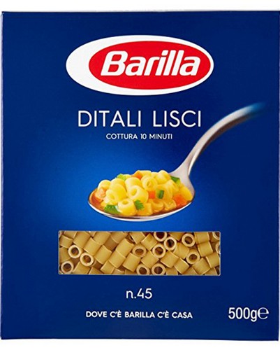 BARILLA DITALI LISCI 500 GRMS
