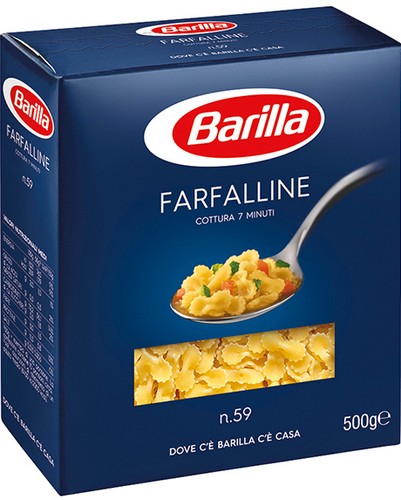 BARILLA FARFALLINE 59 500 GRMS