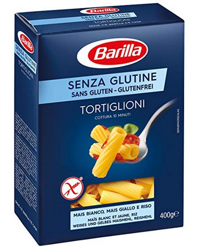 BARILLA GLUTEN FREE TORTIGLIONI 400 GRMS