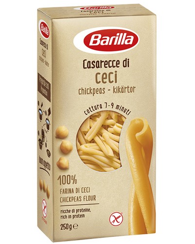 BARILLA LEGUME PASTA CASARECCE CHICKPE 250 GRMS