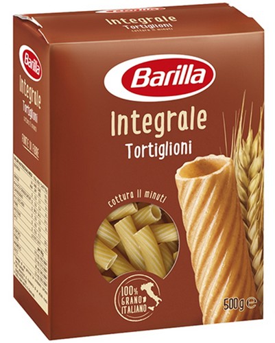 BARILLA TORTIGLIONI INTEGRALI 500 GRMS