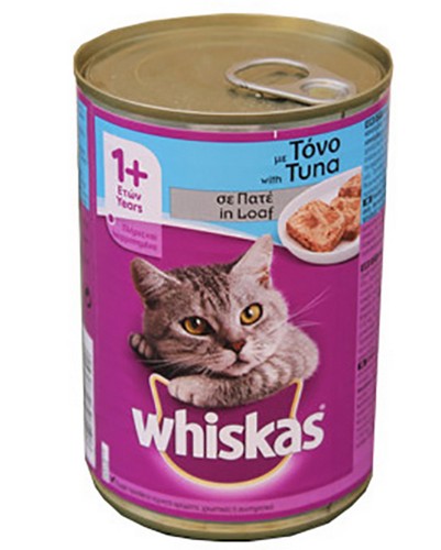 WHISKAS TIN TUNA 400 GRMS