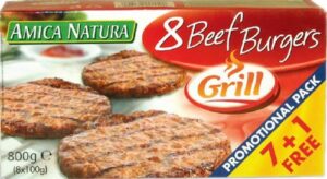 AMICA NATURA 7+1 BF BURGERS 800 GRMS