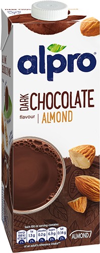 ALPRO SOYA DRINK ALMOND DARK CHOC 1 LTR