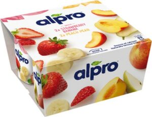 ALPRO SOYA YOFU BANANA PEACH PEAR 4X125 GRMS